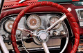 Innenraum eines Oldtimer-Sport-Luxusautos