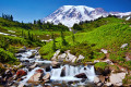 Myrtle Falls, Mount Rainier Nationalpark, USA