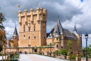 Spanische mittelalterliche Burg Alcázar in Segovia