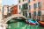 Schöne Straße in Venedig, Italien