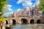 Amstel, Häuser und Brücke, Amsterdam