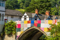 Kunstinstallation auf der River Dee Bridge