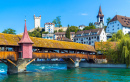 Spreuerbrücke über die Reuss, Luzern