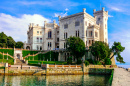 Wunderschönes romantisches Schloss Miramare, Italien