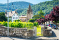 Eintritt in ein Weingut in Aigle, Schweiz