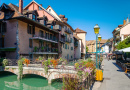 Altstadt von Annecy und Fluss Thiou, Frankreich