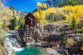 Historische Mühle in Crystal Ghost Town CO, USA