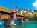 Spreuerbrücke über die Reuss in Luzern