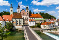 Zusammenfluss von Enns und Steyr, Österreich