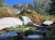 Unglaublicher Wasserfallbach in den Bergen