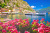 Der malerische Hafen von Limone sul Garda, Italien