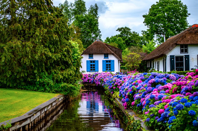 Fincas an den Grachten, Giethoorn, Niederlande