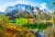 Schöner Blick auf den Hintersee, Bayern, Deutschland