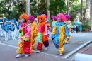 Parade zum jährlichen Sporttag in Thailand