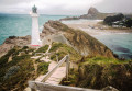 Castle Point Lighthouse in Neuseeland