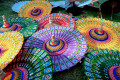 Painted Umbrella Festival in Solo, Indonesien