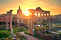 Forum Romanum bei Sonnenaufgang, Italien