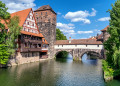 Die historische Altstadt von Nürnberg in Franken