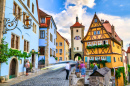 Altstadt Rothenburg ob der Tauber, Deutschland