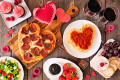 Abendessen zum Valentinstag