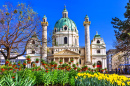 Barocke Karlskirche in Wien, Österreich