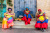 Palenquera Frauen in Cartagena, Kolumbien