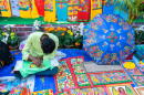 Kunsthandwerksmesse in Kalkutta, Westbengalen, Indien