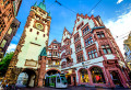 Die berühmte Altstadt von Freiburg, Deutschland