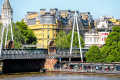 Hungerford Fußgängerbrücke, London, Großbritannien