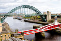 Die berühmte Tyne Bridge, Newcastle upon Tyne, Großbritannien