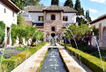 Patio de la Acequia, Alhambra, Granada, Spanien
