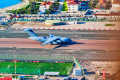 Raf-Flugzeug am Gibraltar International Airport