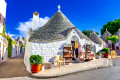 Trullo-Häuser in Alberobello, Apulien, Italien