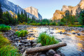 Tal im Yosemite-Nationalpark, Kalifornien, USA