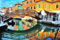 Brücke über einen Kanal in Venedig, Italien