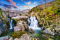 Ogwen Falls, Snowdonia, Nordwales, Vereinigtes Königreich
