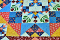 Handgemachter Patchwork-Quilt