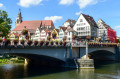 Der Neckar in Tübingen, Deutschland
