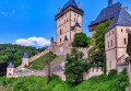Historische Burg Karlštejn in der Tschechischen Republik