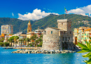Antikes Schloss in Rapallo, Italien
