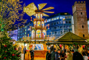 Der berühmte Weihnachtsmarkt in München, Deutschland