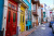 Bunter Balat-Viertel von Istanbul, Türkei
