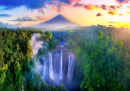 Tumpak Sewu-Wasserfall bei Sonnenaufgang, Indonesien