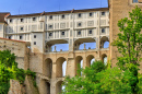 Mantelbrücke bei der Burg Cesky Krumlov