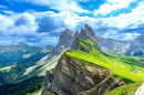 Seceda-Gebirge, italienische Dolomiten