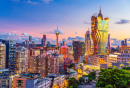 Skyline der Innenstadt von Macau