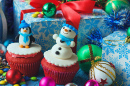 Weihnachts-Cupcakes