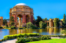 Palace of Fine Arts in San Francisco, CA, USA