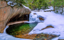 Das Becken im Franconia Notch State Park, USA