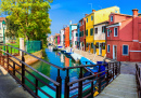 Die bunte Fischerstadt Burano, Venedig, Italien